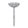 Noa - 14K White Gold Marquise Shape Diamond Engagement Ring - 0.5 ct