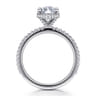 Senne - 14K White Gold Marquise Shape Diamond Engagement Ring - 0.4 ct