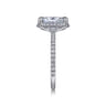 Hart - 14K White Gold Hidden Halo Oval Diamond Engagement Ring - 0.4 ct