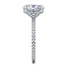 Noa - 14K White Gold Oval Diamond Engagement Ring - 0.45 ct