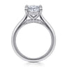 Ericka - 14K White Gold Oval Diamond Engagement Ring - 0.16 ct