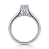 Ericka - 14K White Gold Oval Diamond Engagement Ring - 0.15 ct