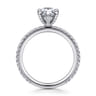 Noa - 14K White Gold Pear Shape Diamond Engagement Ring - 0.45 ct
