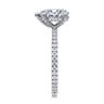 Noa - 14K White Gold Pear Shape Diamond Engagement Ring - 0.45 ct