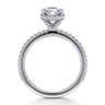 Senne - 14K White Gold Emerald Cut Diamond Engagement Ring - 0.35 ct