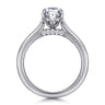 Ericka - 14K White Gold Pear Shape Diamond Engagement Ring - 0.12 ct
