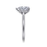 Azucena - 14K White Gold Pear Shape Solitaire Diamond Engagement Ring - 0.06 ct