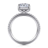 Hart - 14K White Gold Princess Hidden Halo Diamond Engagement Ring - 0.3 ct