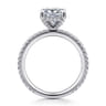 Noa - 14K White Gold Princess Cut Diamond Engagement Ring - 0.45 ct