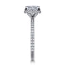 Senne - 14K White Gold Princess Cut Diamond Engagement Ring - 0.4 ct