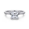 Ericka - 14K White Gold Princess Cut Diamond Engagement Ring - 0.12 ct