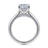 Ericka - 14K White Gold Princess Cut Diamond Engagement Ring - 0.12 ct