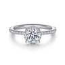 Hart - 14K White Gold Hidden Halo Diamond Engagement Ring - 0.25 ct