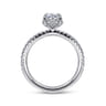 Hart - 14K White Gold Hidden Halo Diamond Engagement Ring - 0.25 ct