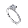 Hart - 14K White Gold Hidden Halo Diamond Engagement Ring - 0.25 ct