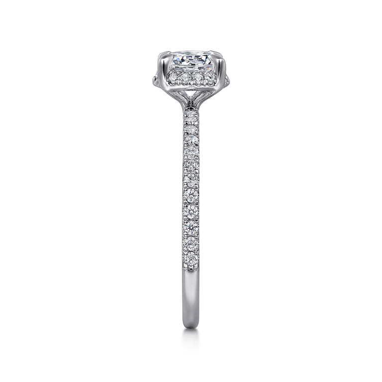 Hart - 14K White Gold Hidden Halo Diamond Engagement Ring - 0.25 ct - Shot 4