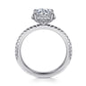 Hart - 14K White Gold Hidden Halo Round Diamond Engagement Ring - 0.3 ct