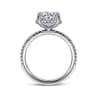 Hart - 14K White Gold Hidden Halo Round Diamond Engagement Ring - 0.3 ct