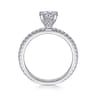 Noa - 14K White Gold Round Diamond Engagement Ring - 0.39 ct