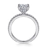 Noa - 14K White Gold Round Diamond Engagement Ring - 0.42 ct