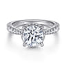 Yelena - 14K White Gold Diamond Engagement Ring - 0.78 ct