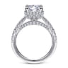 Yelena - 14K White Gold Diamond Engagement Ring - 0.78 ct