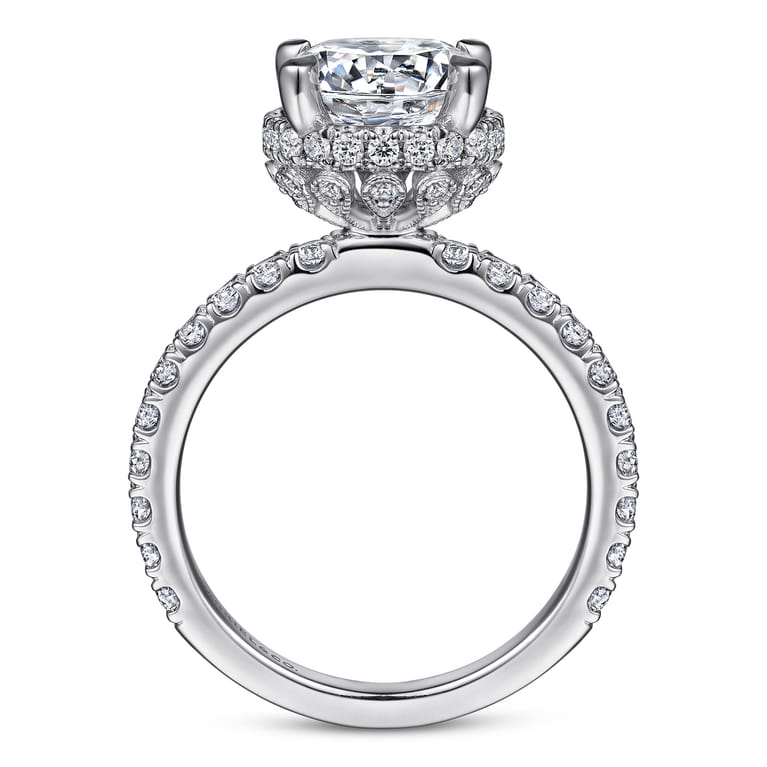 Yale - 14K White Gold Diamond Engagement Ring - 0.75 ct - Shot 2