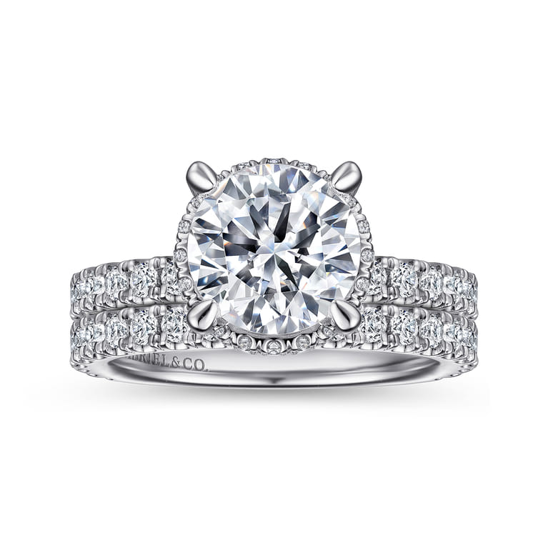 Yale - 14K White Gold Diamond Engagement Ring - 0.75 ct - Shot 4