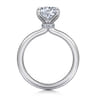 Evelynn - 14K White Gold Round Solitaire Diamond Engagement Ring - 0.04 ct