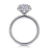 Senne - 14K White Gold Round Diamond Engagement Ring - 0.4 ct
