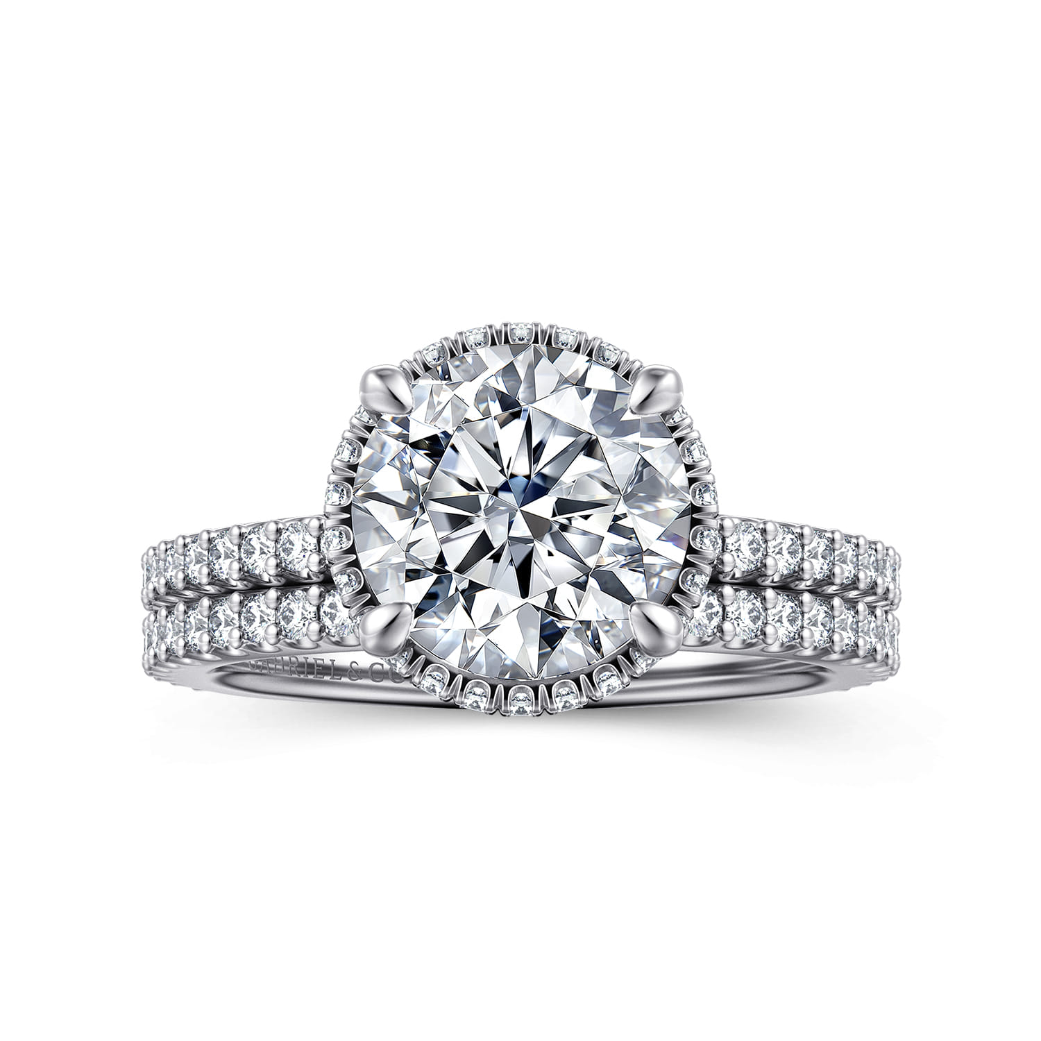 Senne - 14K White Gold Round Diamond Engagement Ring - 0.4 ct - Shot 4