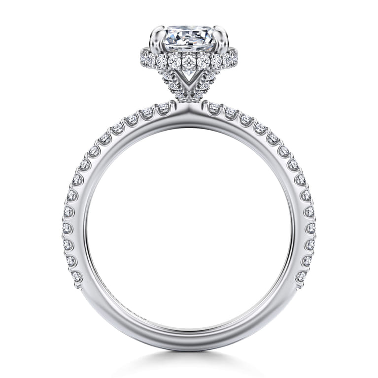 Senne - 14K White Gold Round Diamond Engagement Ring - 0.35 ct - Shot 2