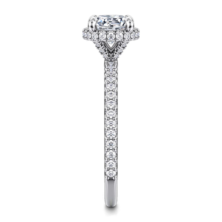 Senne - 14K White Gold Round Diamond Engagement Ring - 0.35 ct - Shot 5