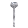 Caly - 14K White Gold Round Halo Diamond Engagement Ring - 0.5 ct