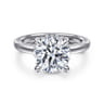 Sandi - 14K White Gold Round Diamond Engagement Ring - 0.13 ct