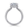 Sandi - 14K White Gold Round Diamond Engagement Ring - 0.13 ct