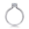 Sandi - 14K White Gold Round Diamond Engagement Ring - 0.08 ct
