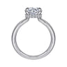 Sandi - 14K White Gold Round Diamond Engagement Ring - 0.1 ct