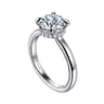 Sandi - 14K White Gold Round Diamond Engagement Ring - 0.1 ct