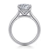 Azucena - 14K White Gold Round Solitaire Diamond Engagement Ring - 0.06 ct