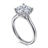 Azucena - 14K White Gold Round Solitaire Diamond Engagement Ring - 0.06 ct