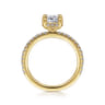 Hart - 14K Yellow Gold Cushion Hidden Halo Diamond Engagement Ring - 0.25 ct