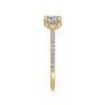 Hart - 14K Yellow Gold Cushion Hidden Halo Diamond Engagement Ring - 0.25 ct