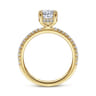 Hart - 14K Yellow Gold Hidden Halo Oval Diamond Engagement Ring - 0.26 ct
