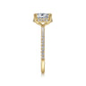 Hart - 14K Yellow Gold Hidden Halo Oval Diamond Engagement Ring - 0.26 ct