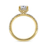 Hart - 14K Yellow Gold Hidden Halo Oval Diamond Engagement Ring - 0.3 ct