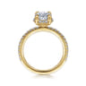 Hart - 14K Yellow Gold Hidden Halo Oval Diamond Engagement Ring - 0.4 ct