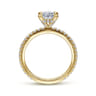 Noa - 14K Yellow Gold Oval Diamond Engagement Ring - 0.42 ct