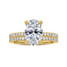 Noa - 14K Yellow Gold Oval Diamond Engagement Ring - 0.45 ct