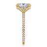 Noa - 14K Yellow Gold Oval Diamond Engagement Ring - 0.45 ct